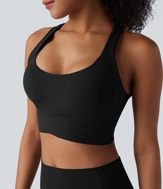 Halara UltraSculpt™ Medium Support Push-Up Crisscross Adjustable Straps Training Sports Bra