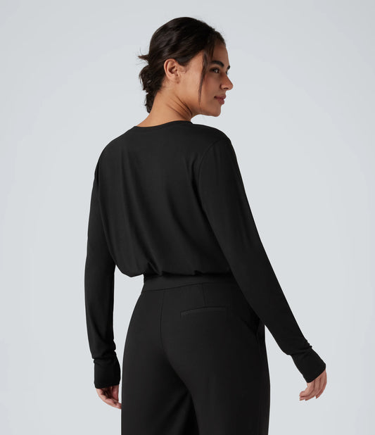 Henley Long Sleeve Casual T-Shirt