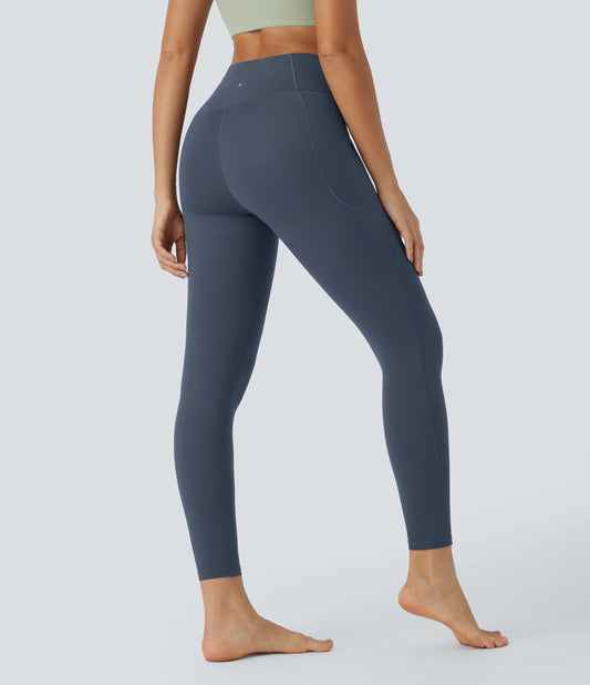 Halara UltraSculpt™ High Waisted Crossover Tummy Control Butt Lifting Pocket Yoga 7/8 Leggings