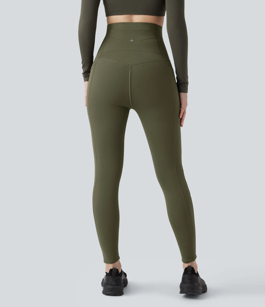 Halara UltraSculpt™ Extra Heat Ultra High-Waist Tummy Control Training Leggings with Pockets