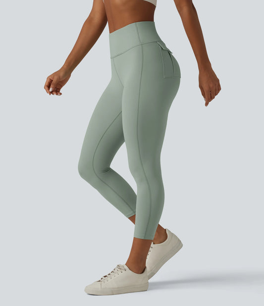 Halara UltraSculpt™ High Waisted Tummy Control Capri Casual Leggings with Pockets