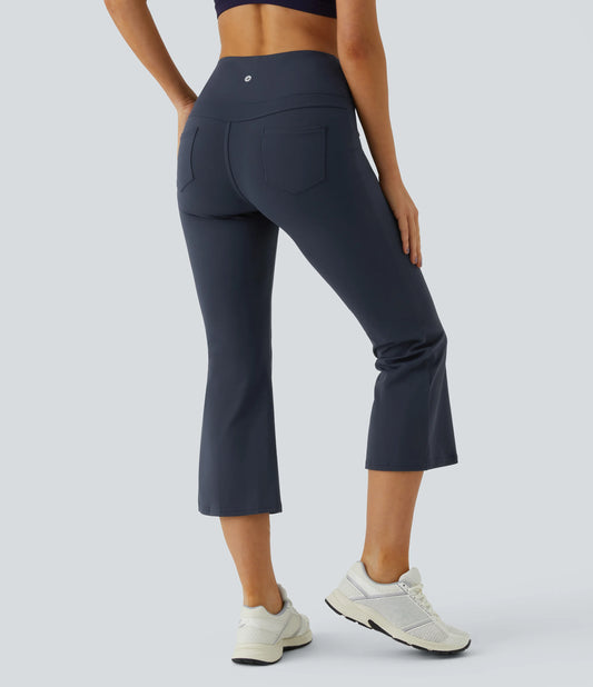 DayStretch High Waisted Pocket Capri Flare Yoga Leggings