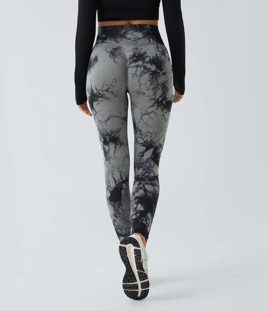 OneForm Seamless Flow High Waisted Tie Dye Yoga Leggings