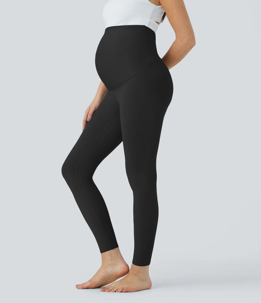 SoftlyZero™ Super High Waisted Maternity Yoga 7/8 Leggings-UPF50+