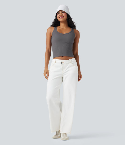 Ribbed Casual Tank Top