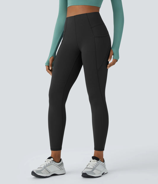 High Waisted Pocket Thermal Yoga Leggings