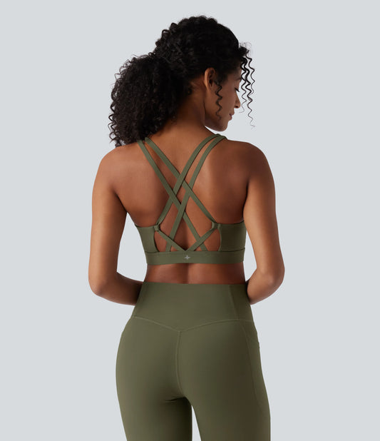 Halara UltraSculpt™ Low Support Push-Up Yoga Sports Bra DD-F Cups