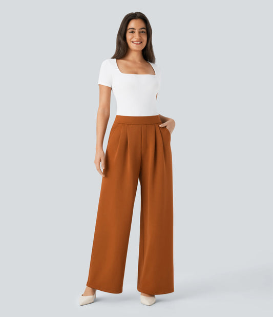 Ribbed Knit Square Neck Short Sleeve Skinny Work Bodysuit