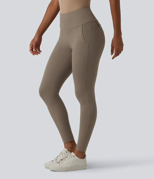 Halara UltraSculpt™ High Waisted Tummy Control Casual 7/8 Leggings with Pockets