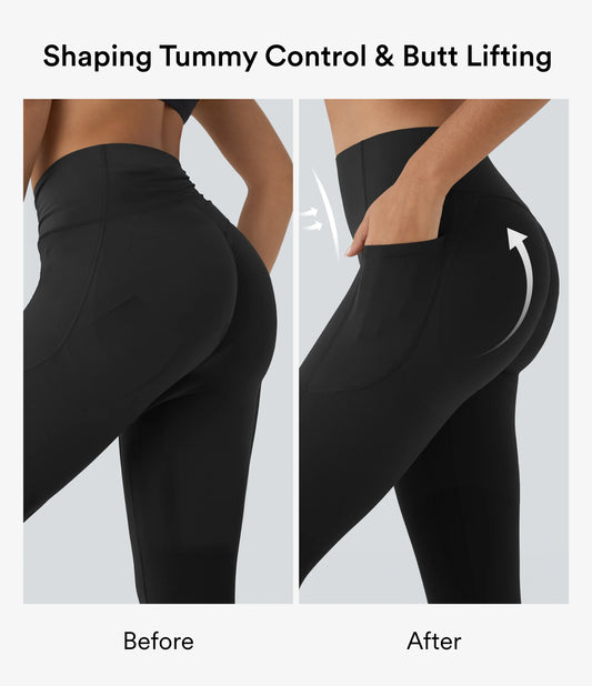 Halara UltraSculpt™ High Waisted Scrunch Butt Lifting Tummy Control Pocket Shaping Capri Training Leggings