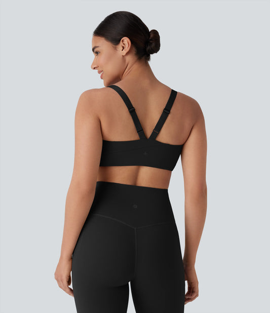 Halara UltraSculpt™ Medium Support U Neck Workout Sports Bra A-D Cups