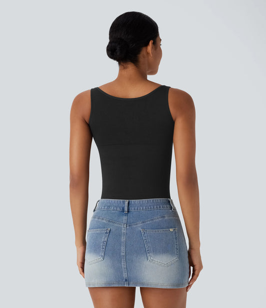 OneForm Seamless Flow Square Neck Lounge Shapewear Tank Top