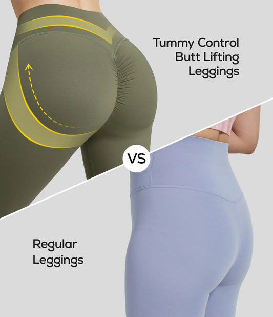 Halara UltraSculpt™ High Waisted Ruched Tummy Control Butt Lifting Yoga 7/8 Leggings