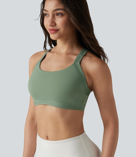 Low Supprot Built-in Bra InstantCool Quick Dry Yoga Sports Bra-UPF50+