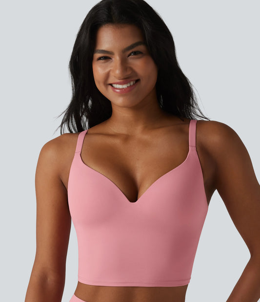 Halara UltraSculpt™ Push-Up Crisscross Adjustable Straps Non-Removable Pad Yoga Tank Top