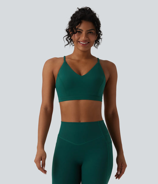 Halara UltraSculpt™ Low Support Crisscross Backless Yoga Sports Bra