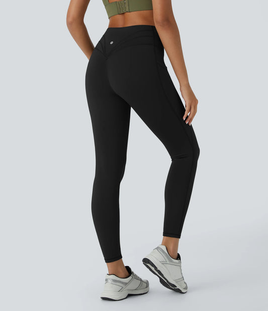SoftlyZero™ Plush Thermal High Waisted Pocket 7/8 Yoga Leggings