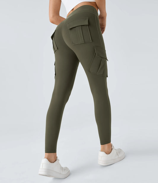 DayStretch High Waisted Cargo Pocket Skinny Yoga Leggings