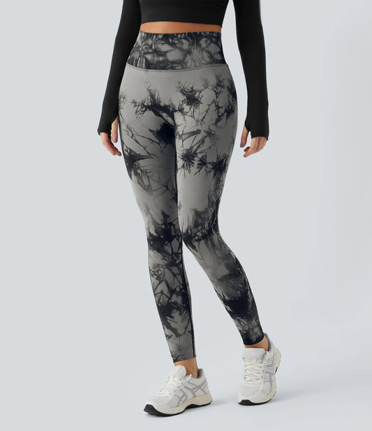 OneForm Seamless Flow High Waisted Tie Dye Yoga Leggings