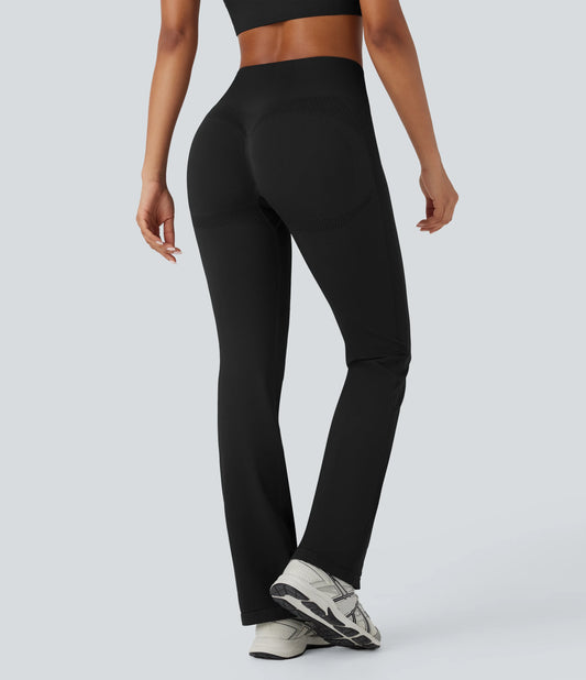 OneForm Seamless Flow High Waisted Tummy Control Butt Lifting Flare Yoga Leggings