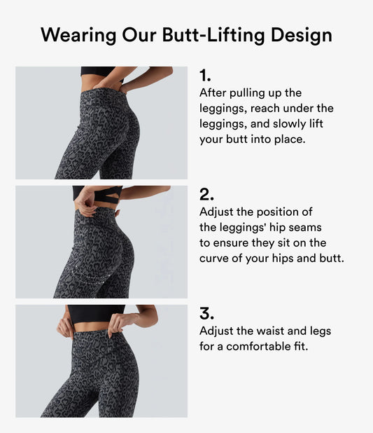 Halara UltraSculpt™ Leopard Print High Waisted Scrunch Butt Lifting Tummy Control Pedal Pusher Training Leggings with Pockets