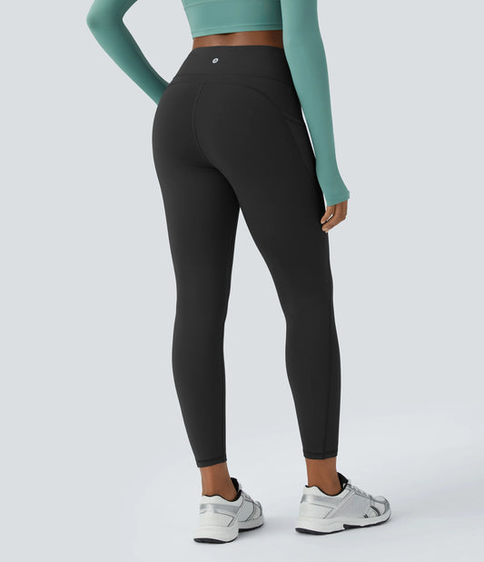 High Waisted Pocket Thermal Yoga Leggings