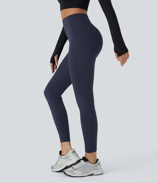 SoftlyZero™ Plush Thermal High Waisted Tummy Control Pocket Workout Leggings
