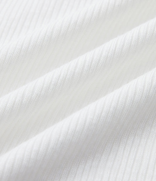 Semi Sheer Ribbed Knit Round Neck Short Sleeve Casual T-Shirt