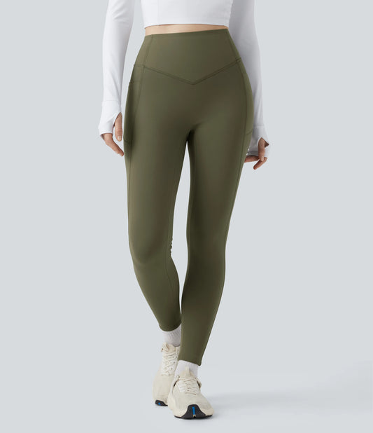 Halara UltraSculpt™ Extra Heat High Waisted Scrunch Butt Lifting Tummy Control Yoga Leggings with Pockets