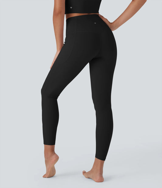 Halara UltraSculpt™ Cool Quick Dry High Waisted Tummy Control Shaping Yoga Leggings with Pockets-UPF50+