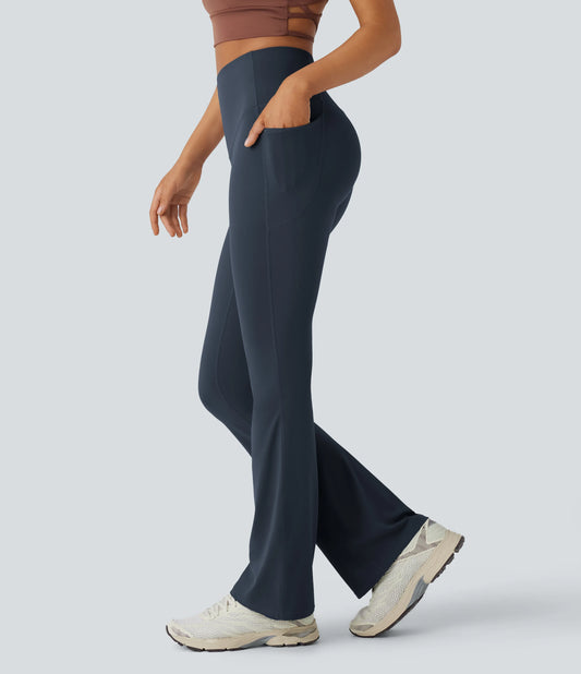 Halara UltraSculpt™ High Waisted Tummy Control Pocket Shaping Yoga Bootcut Leggings