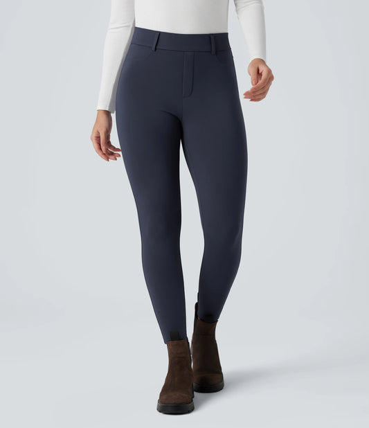 SoftlyZero™ Plush Thermal High Waisted Casual 7/8 Leggings with Pockets