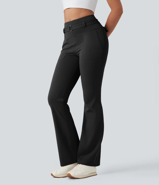 DayStretch High Waisted Tummy Control Bootcut Hiking Leggings with Pockets