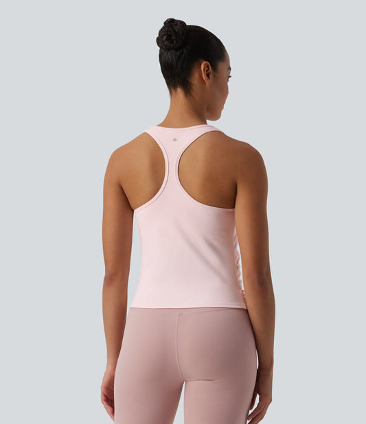 SoftlyZero™ Round Neck Racerback InstantCool Yoga Tank Top