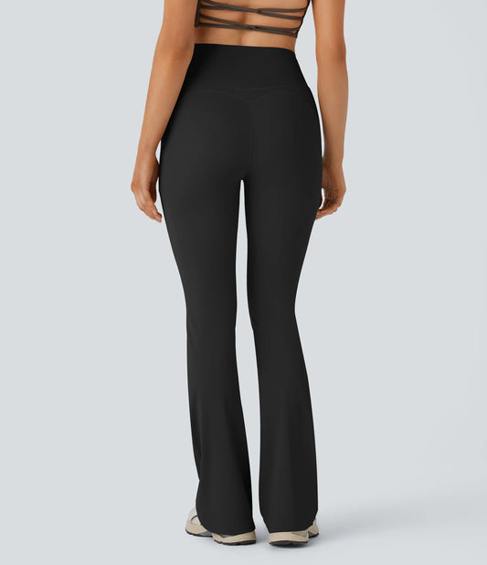 SoftlyZero™ QuickDry High Waisted Tummy Control Pocket Yoga Flare Leggings