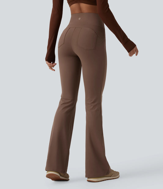 DayStretch High Waisted Tummy Control Bootcut Yoga Leggings with Pockets