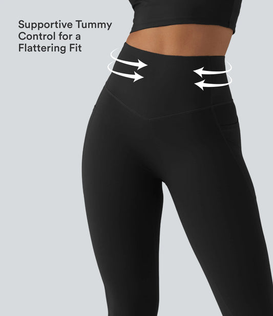Halara UltraSculpt™ High Waisted Butt Lifting Tummy Control Bootcut Yoga Leggings with Pockets