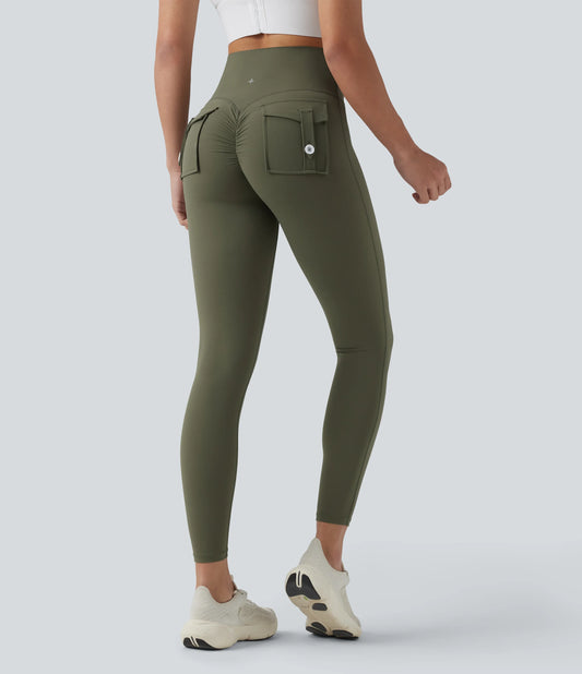 Halara UltraSculpt™ High Waisted Tummy Control Booty Scrunch Training Leggings with Pockets