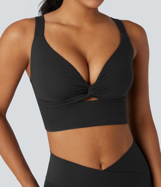 Halara UltraSculpt™ Light Support Molded Cups Push-Up Yoga Sports Bra