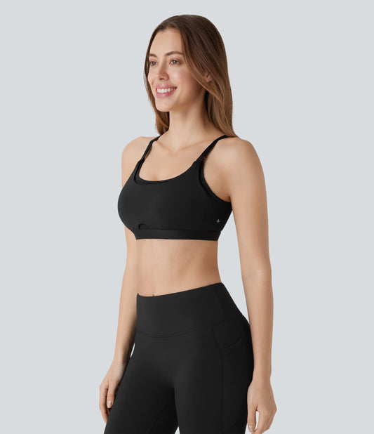 SpeedWave™ Medium Support Adjustable Hook Quick Dry Nursing Workout Sports Bra A-D Cups