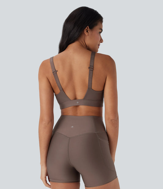 Medium Support Sheen Running Sports Bra A-D Cups