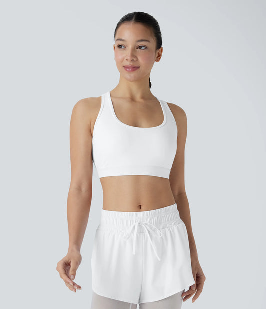 SpeedWave™ Medium Support Racerback Perforated Quick Dry Running Sports Bra