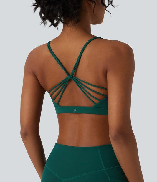 Halara UltraSculpt™ Low Support Crisscross Backless Yoga Sports Bra