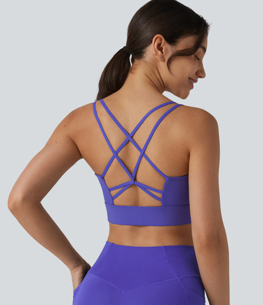 SoftlyZero™ Plush Low Support Built-in Bra Yoga Sports Bra